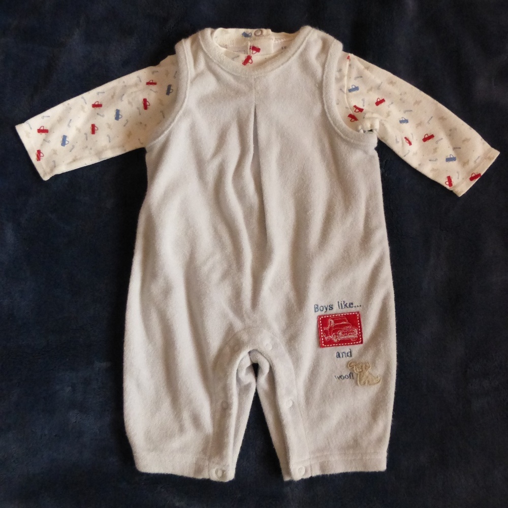 Cherokee Baby Two Piece Long Sleeve Outfit 6mo